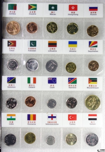 Lot82-104: 100國(guó)家硬幣集錦冊(cè)（含100枚硬幣）